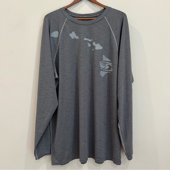 Honolua Other - Honolua Mens Long Sleeve Rashguard Surf Shirt 3XL Gray Hawaii UPF 30+ Loose Fit